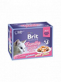Kapsa Brit Premium Cat Delicate Fillets 12x85g Family Plate