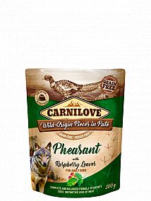 Kapsa Carnilove Cat 85g rich in Pheasant enriched with Raspberry Leaves (CZ)