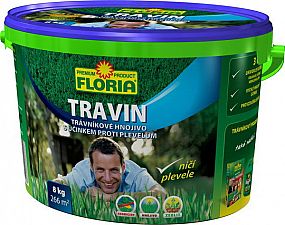 FLORIA Travin 8kg trávníkové hnojivo a selektivní herbicid