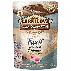 Kapsa Carnilove Cat 85g rich in Trout enriched with Echinacea (CZ)