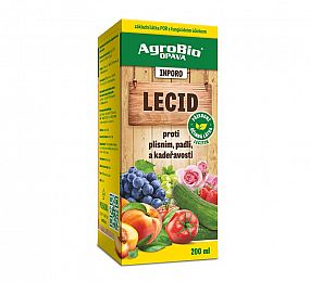 Agrobio Inporo Lecid 250ml proti plísním zeleniny, kadeřavosti broskvoní, plísni a padlí révy vinné, houbovým chorobám okrasných rostlin