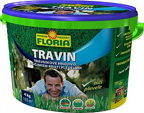 FLORIA Travin 4kg trávníkové hnojivo a selektivní herbicid