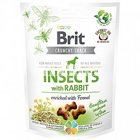 Brit Care Dog Crunchy Cracker Insect With Rabbit enriched with Fennel 200g