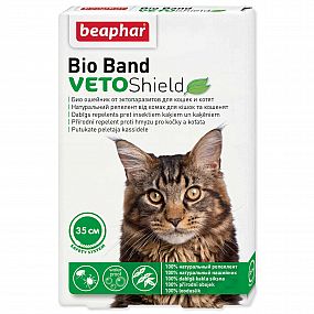 Obojek repelentní Beaphar Bio Band Veto Shield 35 cm pro kočky