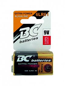 BC Baterie Extra Power alkalická 9V 1ks